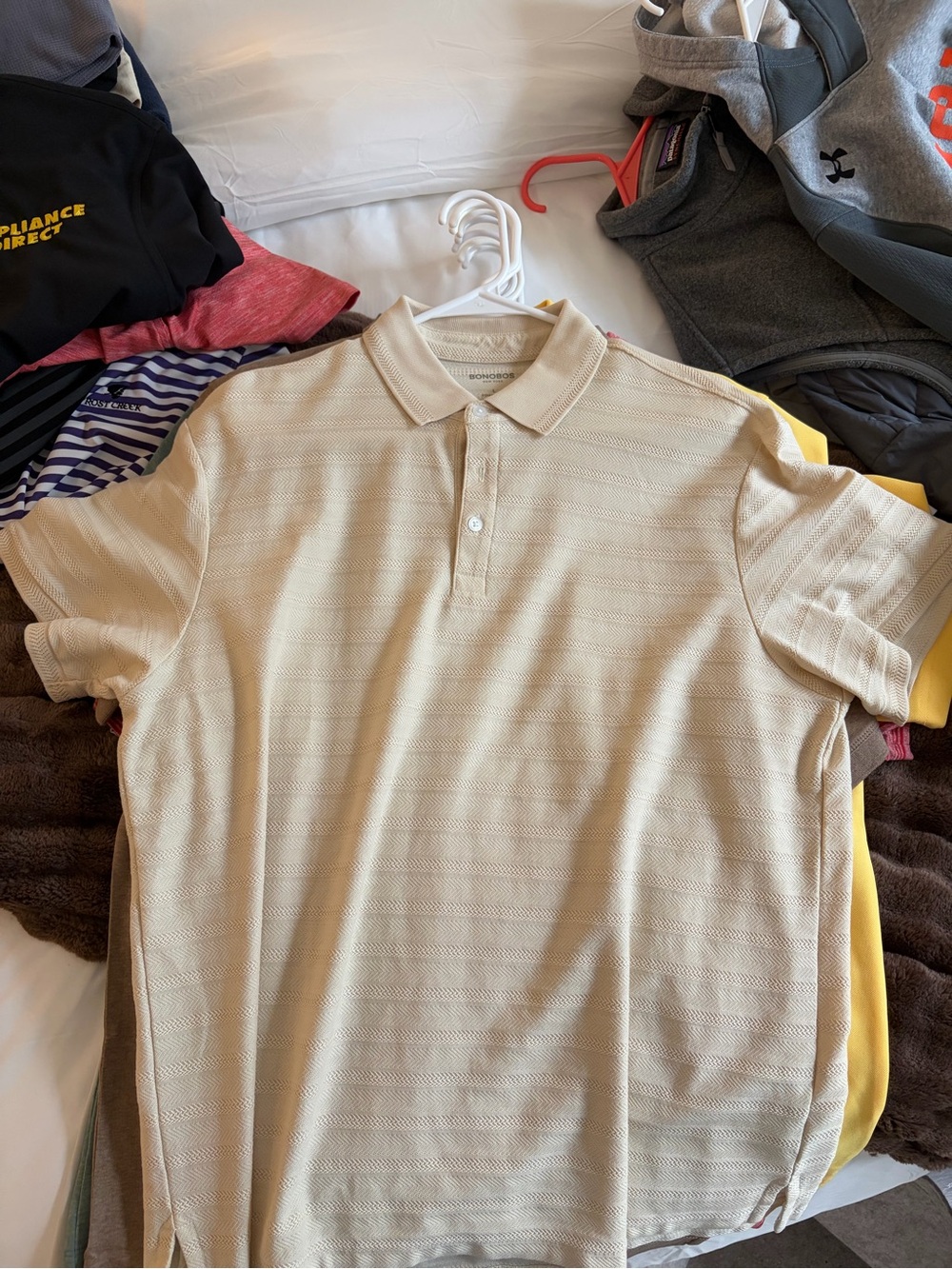 Bonobos Men's Polo in Light Beige